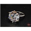 Image 1 : Ladies Ring : Size 6 : Sterling Silver w/10CT Moissanite Stone w/Appraisal $4800.00(CDN)