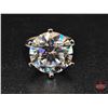 Image 4 : Ladies Ring : Size 6 : Sterling Silver w/10CT Moissanite Stone w/Appraisal $4800.00(CDN)