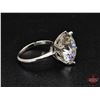 Image 5 : Ladies Ring : Size 6 : Sterling Silver w/10CT Moissanite Stone w/Appraisal $4800.00(CDN)