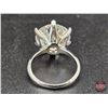 Image 7 : Ladies Ring : Size 6 : Sterling Silver w/10CT Moissanite Stone w/Appraisal $4800.00(CDN)