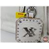 Image 12 : Designer Purse : MAXX New York : Leather : Ivory (New Old Stock) c/w Cloth Storage Bag  (10"H x 15"W