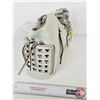 Image 3 : Designer Purse : MAXX New York : Leather : Ivory (New Old Stock) c/w Cloth Storage Bag  (10"H x 15"W