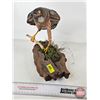 Image 9 : Wooden Sculpture of Hawk Perched on Log  (11"H x 19"W x 8"D)