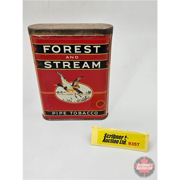 Pocket Tin : Forest and Stream Pipe Tobacco (4"H x 3"W x 7/8"D)