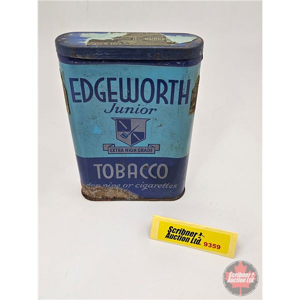 Pocket Tin : Edgeworth Junior Tobacco for Cigarettes or Pipes (4-1/2"H x 3"W x 7/8"D)
