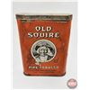 Image 2 : Pocket Tin : Old Squire Pipe Tobacco (4"H x 3"W x 7/8"D)