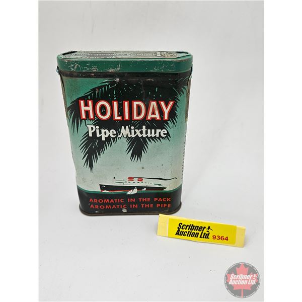 Pocket Tin : Holiday Tobacco (4-1/2"H x 3"W x 7/8"D)