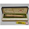 Image 1 : Pen and Mechanical Pencil Set : Cross 12kt Gold Plated (c. 1970's)