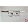 Image 1 : Autographed Foam Lord of the Rings Sword : Elijah Wood (Frodo) & Sean Astin (Sam)  (Certified : WWOC