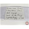 Image 12 : Autographed Lighted Lord of the Rings "Ring" Display : Elijah Wood (Frodo) & Sean Astin (Sam)  (Cert