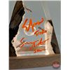 Image 7 : Autographed Lighted Lord of the Rings "Ring" Display : Elijah Wood (Frodo) & Sean Astin (Sam)  (Cert