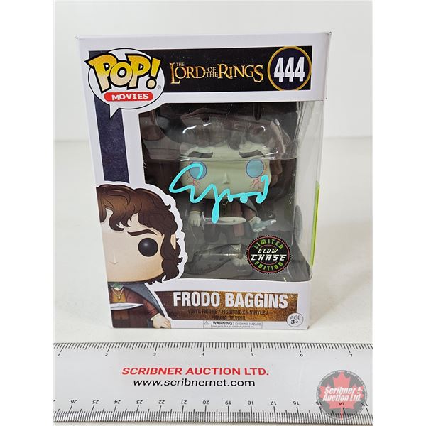 Autographed Funko POP! Vinyl Figure : Lord of the Rings 444 : Frodo Baggins : Signed by Elijah Wood 