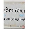 Image 5 : Autographed Tin Sign : "No Admittance Except on Party Business" : Signed by Elijah Woods (Frodo) & S