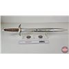 Image 1 : Autographed Foam Lord of the Rings Sword : Elijah Wood (Frodo), Sean Astin (Sam), John Rhys Davies (