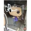 Image 2 : Autographed Funko POP! Vinyl Figure : The Addams Family 1549 : Wednesday Addams : Signed by Christin