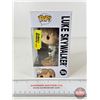 Image 3 : Autographed Funko POP! Vinyl Figure : Star Wars 764 : Luke Skywalker : Signed by Mark Hamill (Certif