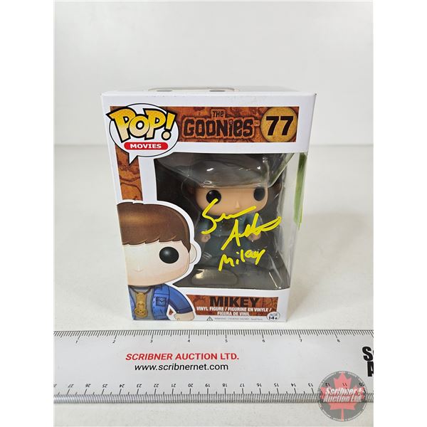 Autographed Funko POP! Vinyl Figure : The Goonies : Mikey : Signed by Sean Astin (Certified : WWOC) 