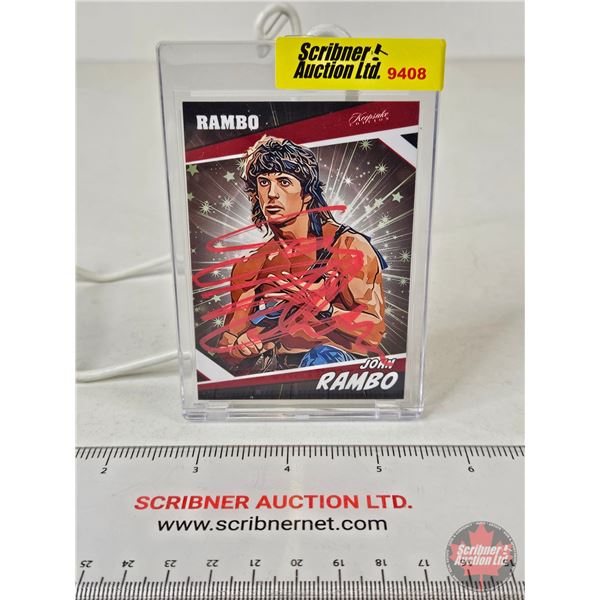 Autographed Collector Card : John Rambo : 2024 Keepsake Edition : Signed by Sylvester Stallone  (Cer