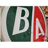 Image 12 : Double Sided Round Porcelain Service Station Sign : B/A  ~ Round (Alum. Frame)  (68-1/2"Dia)