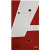 Image 6 : Double Sided Round Porcelain Service Station Sign : B/A  ~ Round (Alum. Frame)  (68-1/2"Dia)