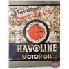 Image 3 : Rack Top Sign : Havoline Motor Oil  (17"H x 25"W)