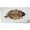 Image 8 : Wooden Duck Decoy  (Consignor Tag ~ Blue Bill Hen from Peterborough , ON)  (Measures : 6"H x 5"W x 1