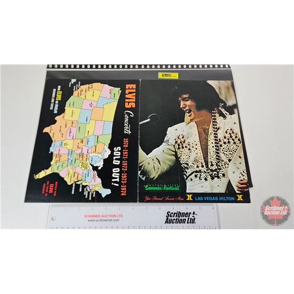 Original Las Vegas Concert Menu (From the Las Vegas Hilton) (Slight Crease)