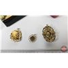 Image 5 : Lacquered Match Box (1890's) w/Cameo Pendants (3)
