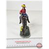 Image 7 : Lead Spanish Soldier on Horse Figurine (Missing Arm) (6"H)