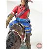 Image 8 : Lead Spanish Soldier on Horse Figurine (Missing Arm) (6"H)