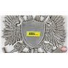 Image 3 : Cast Medal Russian Double Headed Eagle Coat of Arms Plaque  (11"H x 9-1/2"W)