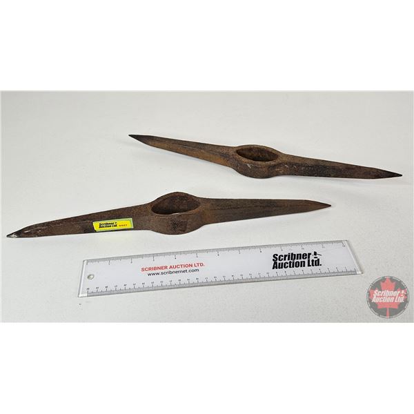 Antique Mining Picks (2) (Made in England) (16"L)