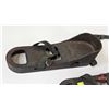 Image 3 : Antique Cast Iron Exercise Weighted Shoes (5lb Weights)  (11-1/4"L)