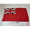Image 1 : Antique Sewn Flag : British Red Ensign  (20"H x 35"W)