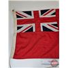 Image 2 : Antique Sewn Flag : British Red Ensign  (20"H x 35"W)