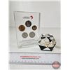 Image 5 : Lucite Coin Paper Weights (2) :  - 1972 Gold Plated US Penny - "Cooper Cameron" 5 Coins (6"H x 4"W)