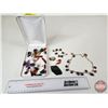 Image 1 : Assortment of Polished Stone Pendants (for Jewellery Making) c/w Necklace & Bracelet