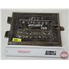 Image 1 : Cast Iron Sign/Plaque : Canadian Pacific Railway (CPR) "McClary's Van" (8-1/2"H x 13-1/2"W x 2"D)