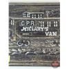 Image 3 : Cast Iron Sign/Plaque : Canadian Pacific Railway (CPR) "McClary's Van" (8-1/2"H x 13-1/2"W x 2"D)