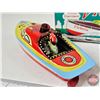 Image 4 : "Victoria" Tin Toy Motor Boat : Steam Powered (Modern) (Box Measures : 2"H x 7"W x 2-1/2"D)