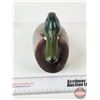 Image 3 : Wooden Duck Decoy  (Consignor Tag ~ Hollow Carved Mallard Drake : Vick Peck : Trenton, ON 1960)  (Me