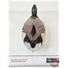 Image 7 : Wooden Duck Decoy  (Consignor Tag ~ Hollow Carved Mallard Drake : Vick Peck : Trenton, ON 1960)  (Me