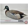 Image 8 : Wooden Duck Decoy  (Consignor Tag ~ Hollow Carved Mallard Drake : Vick Peck : Trenton, ON 1960)  (Me