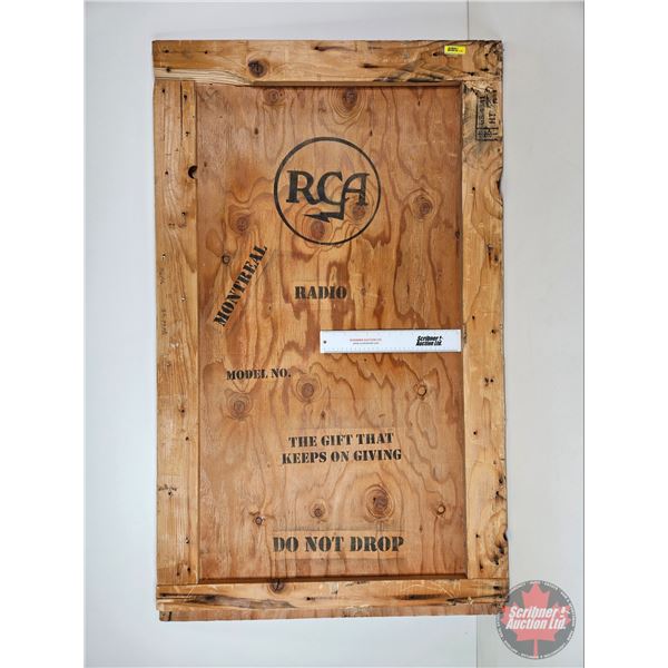 RCA Radio Packing Crate Side (Measures : 48-1/2"H x 30"W x 1-1/2"D)