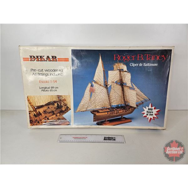 Model Kit : Roger B. Taney Baltimore Clipper (Scale 1:54) (Dikar) (Partial Built) (Box Measures : 15