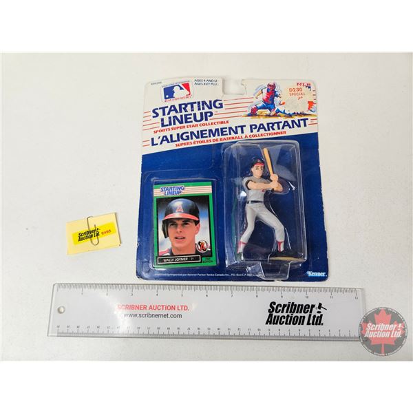 MLB Card & Figurine : Wally Joyner (c.1989) (Kenner) (Package Measures : 9"H x 8"W x 2"D)