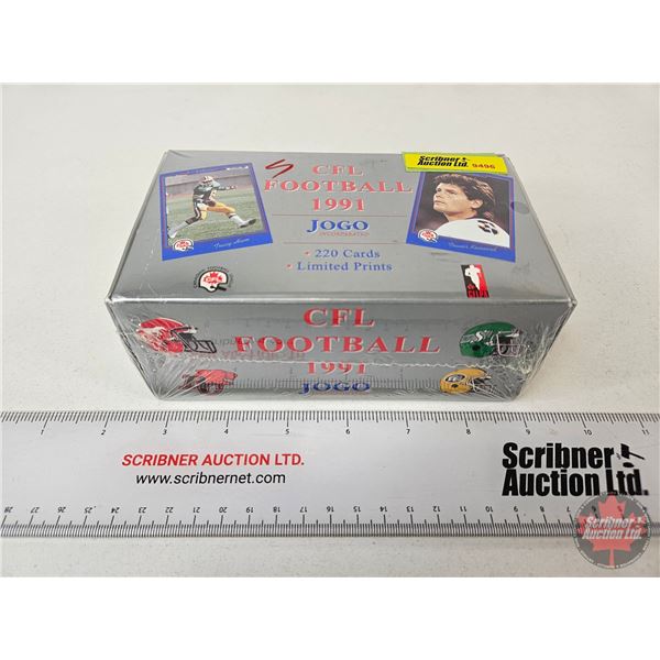1991 CFL Card Set (Sealed) (220 Cards) (Measures : 2-1/2"H x 6-1/4"W x 3-3/4"D)