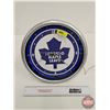 Image 3 : Toronto Maple Leafs Neon Clock (Modern)  (12"Dia)
