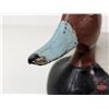 Image 11 : Wooden Duck Decoy (Consignor Tag ~ Red Head Drake : Working Decoy : Painted Eyes : c.1940 : Ontario)