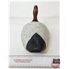 Image 7 : Wooden Duck Decoy (Consignor Tag ~ Red Head Drake : Working Decoy : Painted Eyes : c.1940 : Ontario)